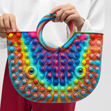 New LargeSize Handbag Toy Push Bubble Pop Its Pendant New Bag Hot Sale Adult Decompression Fidget Toys Birthday Gift поп ит 2021