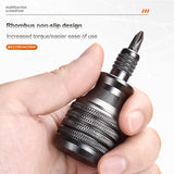 7 In 1 Mini Screwdriver Titanium Screwdriver 1/4 Inch Magnetic Phillips Torx Screw Driver Bit Kit Home Repair Tools