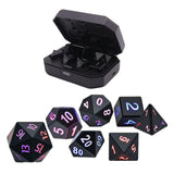 Polyhedral Dice Set Electronic Dice with Charging Box Role Playing Dice with USB Charging for Dungeon and Dragons D&amp;D Table