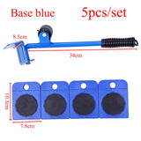 5pcs/set Heavy Duty Furniture Lifters Transport Furniture Mover Tools Wheel Roller Bar Hand for Lifting Moving Furniture Helper