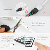 RGB LED Strip Light 5M 10M 15M 30Leds/m SMD5050 DC 12V Tape Ribbon Diode Flexible Waterproof 44keys Controller Adapter Set
