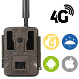 4G HD Hunting Camera Automatic Trigger Time Night Vision Waterproof Three Mode Camera for Off-road