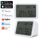 Zigbee 3.0 Tuya Temperature Humidity Sensor Light Intensity Detector Hygrometer Thermometer Smart Home Works With SmartLife APP