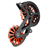 Oval Dish mtb Lightweight Carbon Fiber Bike Derailleur Pulley Wheels System Ceramic Bearing Guide Roller chainring bolts