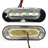 4pcs Marine Boat Transom LED Stern Courtesy Lights Cabin Deck Walkway Stair Light White 12V -24V LED Tail Lamp Yacht Accessories