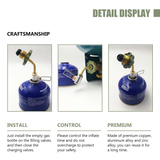 Metal Gas Charging Valves Gas Refill Adapter Gas Charging Adapter Propane Filler Adapter for Hiking Outdoor Picnic