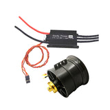 Goofy Power 100A Brushless ESC with QX-MOTOR EDF Ducted Airplane Fan 90mm 12-Blade 6S 1450KV Brushless Motor Kits