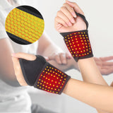 New Magnetic Therapy Treatment Self-Heating Wrist Support Brace Wrap Heated Hand Warmer Compression Pain Relief Wristband Belt
