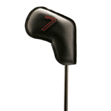 Golf Head Covers for Irons Fit Most Brands 11Pcs/Set Black Pu Leather Lightweight Soft Waterproof Durable Headcover