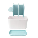 1pcs Toothbrush Toothpaste Holder Case Shaving Makeup Brush Electric Toothbrush Holder Organizer Stand Bathroom Accessories Box