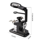 Magnifying Glass Soldering Iron With LED Light Storage Box 3X 4.5X 25X Helping Hand Rework Station Repair Welding Tools