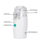 Mini Handheld Portable Mesh Nebulizer Silent Ultrasonic Medical Steaming Inhaler USB Rechargeable Kids Adult Health Care