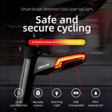 MEILAN X5 Bike Brake Light Flash Tail Light Rear Turn Bicycle Wireless Remote Control Turning Cycling Laser Safety Line Lights