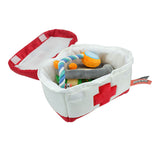 Dog Toy Set Q-MONSTER Plush Squeak Chew Toys Medicine Cabinet Makeup Bag Cute Interactive Puzzle Pet Toys