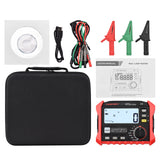 HT5910 4.7inch LCD Resistance Meter Leakage Switch Tester RCD/Loop Tester 1000 Data Storage Megohmmeter Voltmeter with Backlight