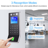 Face Recognition Fingerprint Password Attendance Machine Access Control Time Clock Recorder Employee Checking-in Recorder