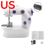 Sewing Machine Mini Portable Household Night Light Foot Pedal Straight Line Hand Table Two Thread Kit Electric To Sew Lock Stitc