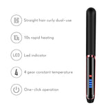 2 In 1 Curling Hair Iron Straightening Rotating Ceramic Electric Waver Silky Salon Smooth Professional Straightener Women Culer