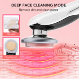 Red Light Therapy LED Photon Skin Rejuvenation 4in1 Facial Eye Care Deep Cleaning Face Lifting Anti Aging Beauty Face Massage
