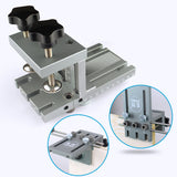 3 in 1 DIY Woodworking Hole Positioner Drill Punch  Guide Locator Jig Joinery System Kit Aluminium Alloy Wood Working Tool