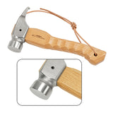 Camping Hammer Portable Tent Awning Stake Nail Puller Heavy Duty Tent Stake Remover Steel Tent Hammer with Holding Strap