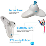 Cat Toys Funny Exercise Electric Flutter Rotating Kitten Toys Cat Chasing Teaser Interactive Flutter Bug Cat Butterfly Toy