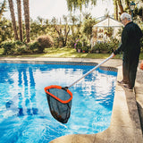 Pool Skimmer Net,17inch Swimming Pool Cleaning Tool Leaf Rake Fine Mesh Deep Bag, Fits Standard Swimming Pool Pole
