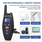 2 in 1 Dog training collar anti bark 800m Remote Contro Electric Shock Vibration sound no barking training dog accessories