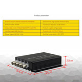 AHD/CVI/TVI Coaxial High-Definition Quad Multiplexer Coaxial Superimposer Plug and Play Support Multi-Node Networking