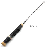 2PCS 60cm Winter fishing rod  Ice Fishing Rods carbon material Travel ferry Fishing Tackle Spinning pole