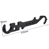 AR15/M4 Wrench Field Multi-Function Wrench AR Outdoor Heavy Duty Multi Combo Purpose Powder Coated Steel Wrench Hunting Tools