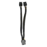GPU VGA PCI-E 8 Pin Female To Dual 8(6+2) Pin Male PCI Express Adapter Braided Sleeved Splitter Power Cable 8 Inch