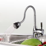 Solid Brass 360Rotatable Pull Out Kitchen Basin Faucet Mixer Tap Spray Spout Single Handle Sink Adjustable Spout Deck Mounted