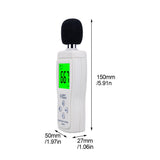 Digital sound level meter Measure 30-130dB Noise dB Decibel meter Monitoring Testers Metro Diagnostic-tool Smart Sensor AS804