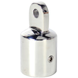 Stainless Steel Top Fitting Hardware Marine Boat Yacht External Eye End Canopy Tube End Fits 7/8" OD Round Tube