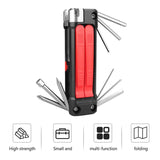 14 In 1 Bike Repair Tool Multifunctional Foldable Portable Bicycle Repair Multitool For Road Mountain Bikes Cycling Accessories