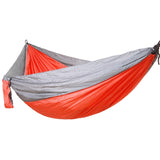 Camping Hammock Outdoor Tourist Hanging Hammocks Portable Parachute Nylon Hiking Hammock for Traveling Hiking