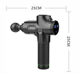 New Massage Gun Fascia Gun Deep Tissue Percussion Muscle Massager Gun For Pain Relief Slimming Shaping Massager With LCD Display