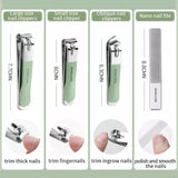 High Quality 18 IN 1 Professional Stainless Steel Nail Clipper Travel Grooming Kit Manicure &amp; Pedicure Set Personal Care Tools