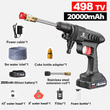 60Bar 30000mAh  Portable Electric Car Washer High Pressure Gun Li-ion Battery Foam Generator Water Gun Car Washing Machine
