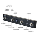 M-VAVE BT MIDI Foot Controller Pedal 4 Buttons Rechargeable Wireless MIDI Controller with Intelligent APP(CubeSuite) Control