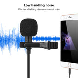 USB Type C 3.5mm Mini Portable Clip-on Lapel Lavalier Condenser Mic Wired Microphone For IPhone IPad Android Smartphone Camera