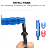 1 Set French-style Valves Nozzle Wrench Core Extension Remover Bike Repair Tool