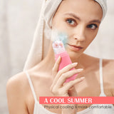 Face Massager Reusable Silicone Physical Cooling Face Lifting Tool Double Chin Lift Up Slimming Ice Roller For Face Freezable