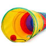 Pet Supplies Nice Pet Tunnel Cat Printed Green Crinkly Kitten Tunnel Toy With Ball Play Fun Polyester Cloth Chat Toys