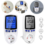 220V Digital Wattmeter In The Socket Energy Meter Watt Electricity Monitoring Measuring Outlet Power Analyzer EU US AU  UK Plugs
