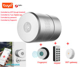 Airbnk M530 Smart Door Lock TUYA Smart Lock Blue-tooth Fingerprint lock Electronic lock Use Original Cylinder