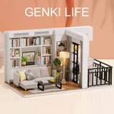 DIY Doll House Miniature Dollhouse With Furnitures Wooden House Miniaturas Toys For Children New Year Christmas Gift C&M