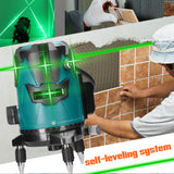 Multifunction 5 Green Lines Laser Level Measurement Tool with Vertical Horitical Straight Line for Home Improvement Construction