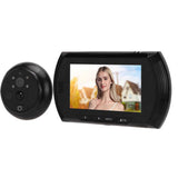 Digital Door Viewer Night Vision 4.5in LCD Display 6 Ringtones Automatic Recording Doorbell Peephole Viewer for Iron Wooden